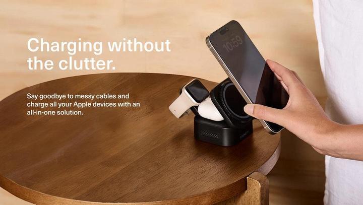 Produktbild Cygnett MagStand 3-in1 Foldable Wireless Charger with Retractable Cable (22.50 W)