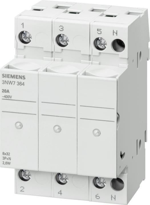 Actual product image Siemens Fine-wire fuse holder screw 14x51mm 3NW7064 (32 A)