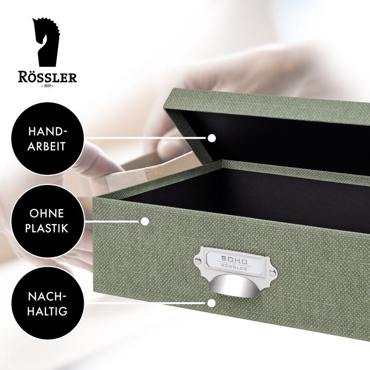 Immagine prodotto Rössler Storage Box S.O.H.O. Verde oliva (337 x 255 x 105 mm, 9 l)
