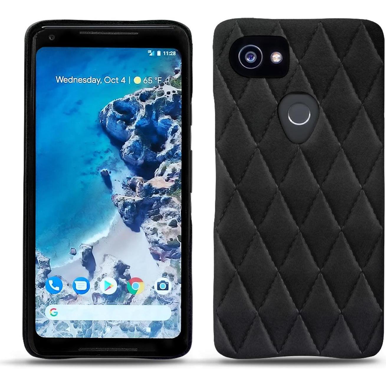 Noreve Lederschutzhülle (Google Pixel 2 XL), Smartphone Hülle, Schwarz