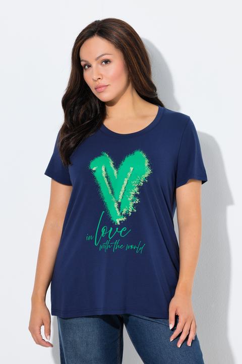 Actual product image Ulla Popken Love Short Sleeve Graphic Tee (50, 52)