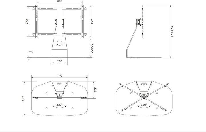 Immagine prodotto Multibrackets Supporto da tavolo per Sonos (SONOS PLAYBASE, 60", 30 kg)