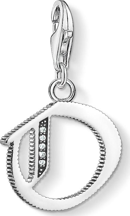 Produktbild Thomas Sabo Charm-Anhänger Buchstabe O silber (Geschwärzt, 925er Sterlingsilber)