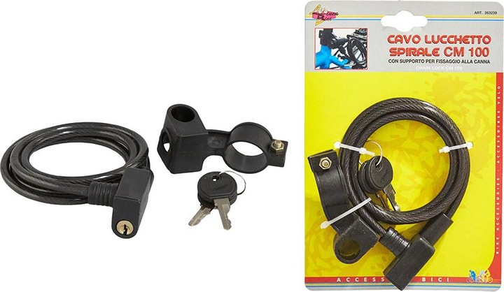 Rhütten Rhutten Bicycle Lock Black 100cm Lock
