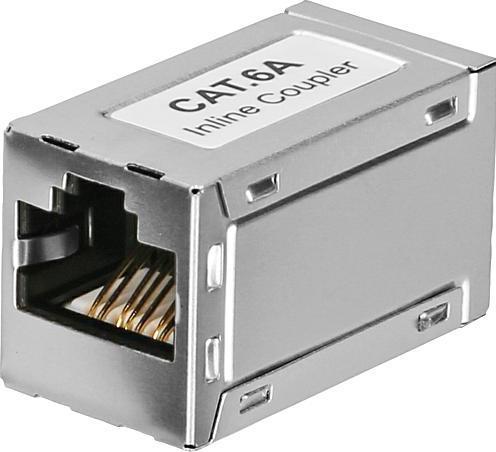 EGB 2xRJ45 Verbinder slim Buchse Cat6A im Gehäuse