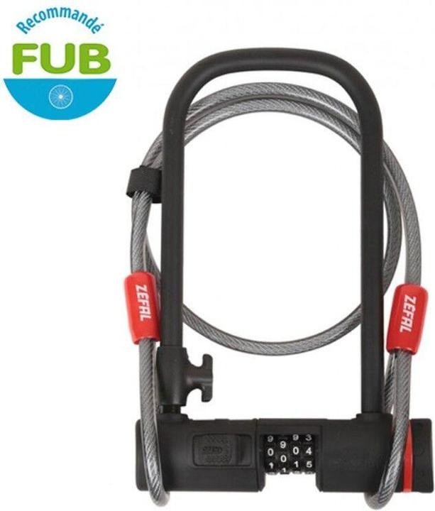 Actual product image Zefal K-Traz U13 U-lock with combination code (120 cm)