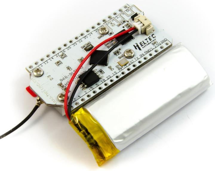 Actual product image Purecrea LiPo battery 1000mAh JST 1.25 / Lithium Ion Polymer for LoRa TTGO