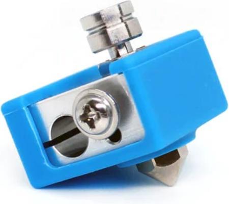 Actual product image MicroSwiss Replacement heating block with nozzle Heatbreak and silicone cover (Blast pipe)