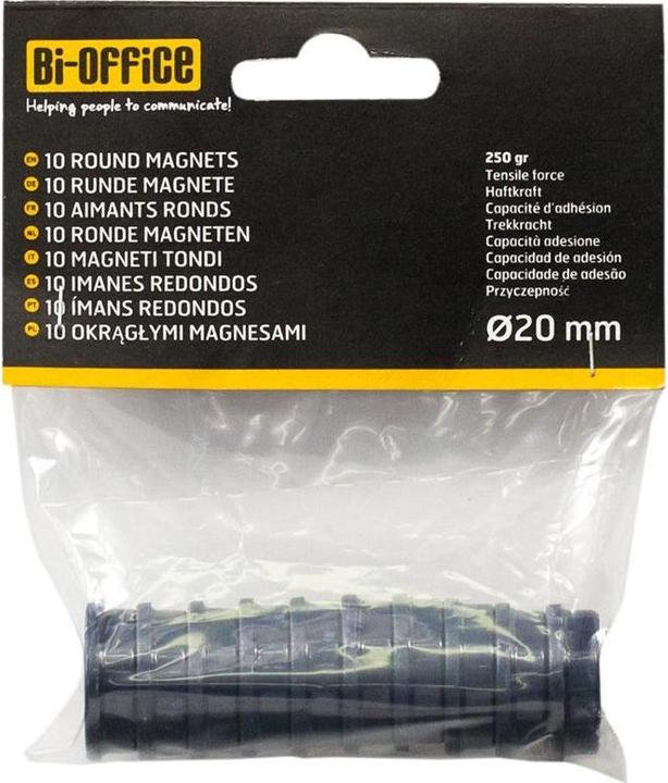 Produktbild Bi-Office Super Strong Magnets blau (10x)