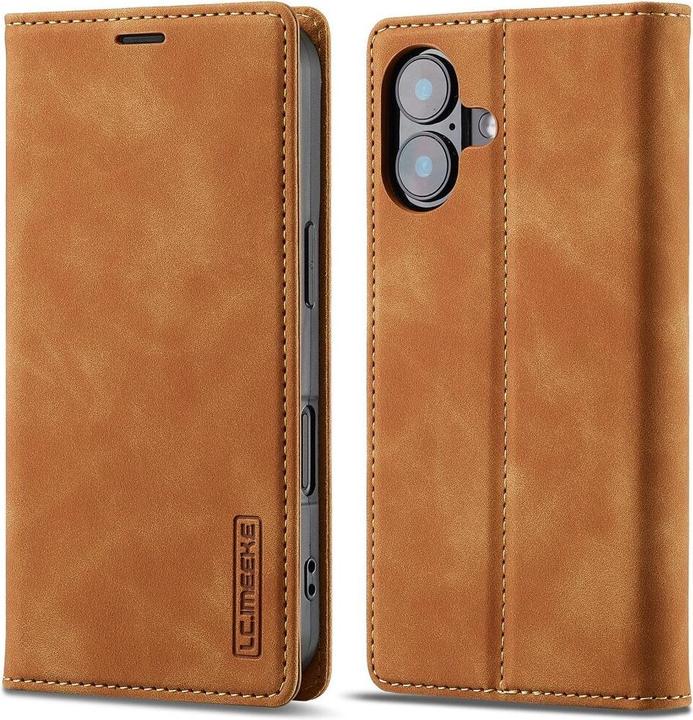 LC.Imeeke iPhone 16 - Flip Case Vintage (Apple iPhone 16)