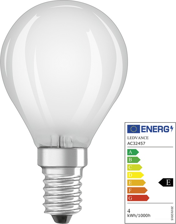 Actual product image Osram Star Classic P40 (E14, 4 W, 470 lm, 6 x, E)