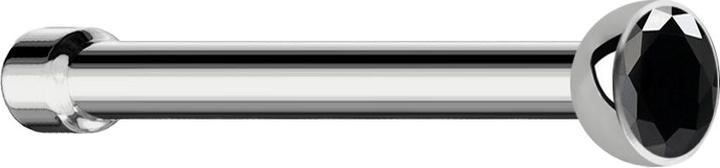 Immagine prodotto Star Piercing Borchia da naso dritta in argento con cristallo nero (Titanio, senza ottone)
