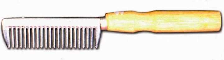 Actual product image Tattini Horse hair comb with wooden handle