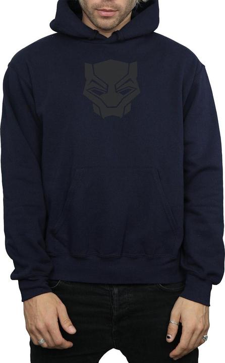 Immagine prodotto Felpa con cappuccio Black Panther Nero su Nero (L)