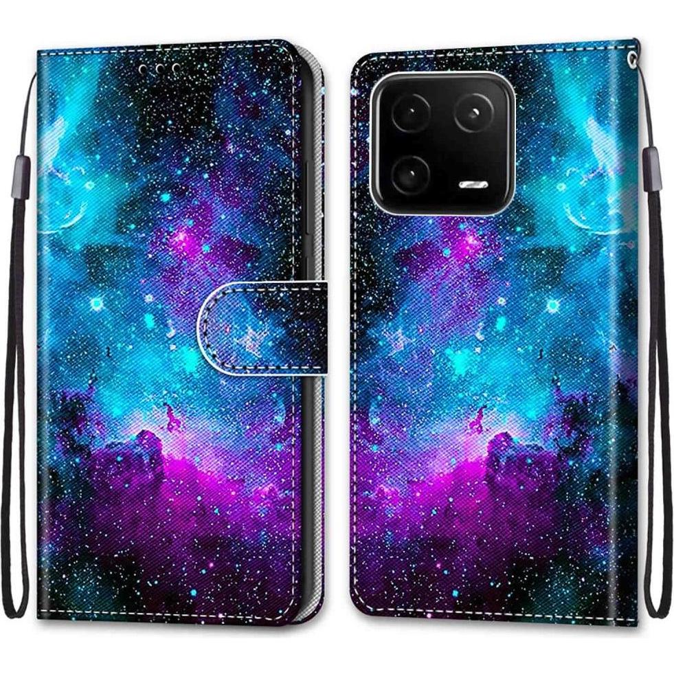 Cover-Discount Xiaomi 13 Pro - Leder Etui Hülle Nebula (Xiaomi 13 Pro), Smartphone Hülle, Grau