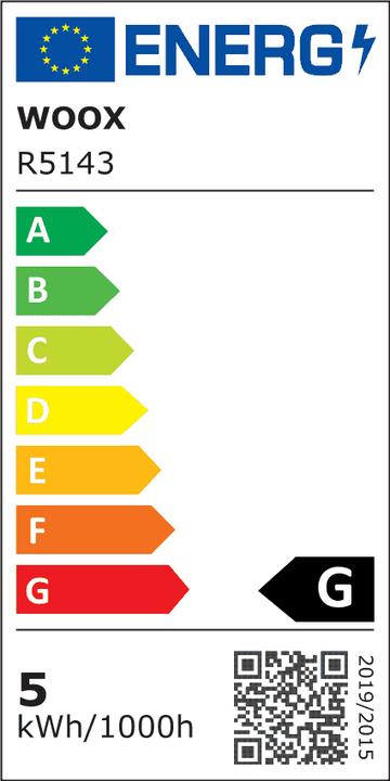 Energy Label Woox Bulb WiFi Smart Spot GU10, 4.9W, 2700K-6500K (GU10, 4.90 W, 345 lm, 1 x, G)