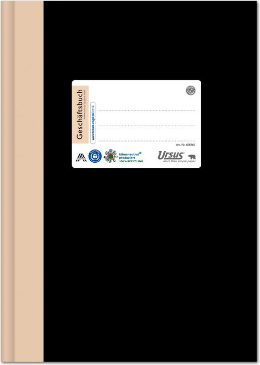 Actual product image Ursus Business book 2921B96K 608360 DIN A4 96 sheets 80g squared (A4, Checked)