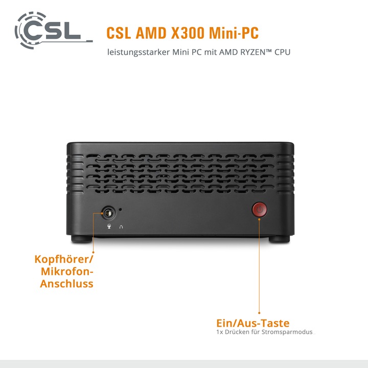 Image du produit CSL X300 (AMD Ryzen 5 5600G, 16 Go, 500 Go, AMD Radeon Graphics)