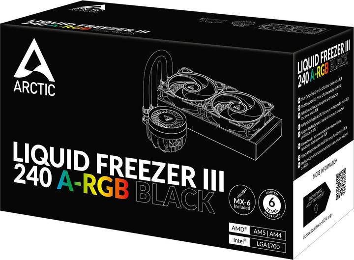 Actual product image Arctic Liquid Freezer III - 240 A-RGB (Black)