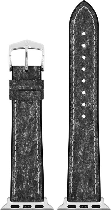 Produktbild Hirsch Stone L for Apple Watch (22 mm, Tierfrei, Leder Imitation)
