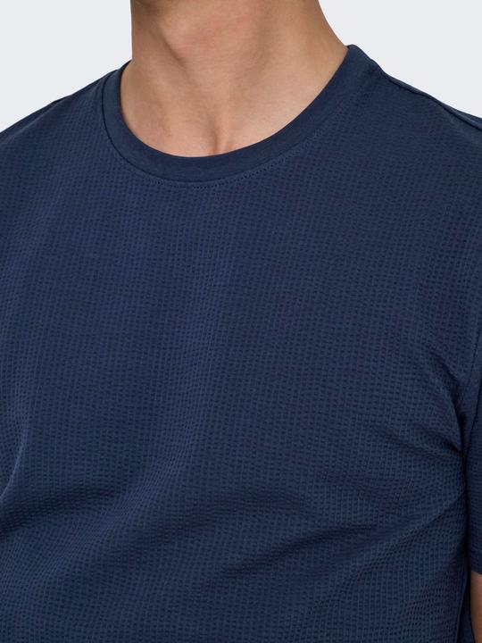 Actual product image Only & Sons Onskian Life Reg Seersucker Ss Tee (S)