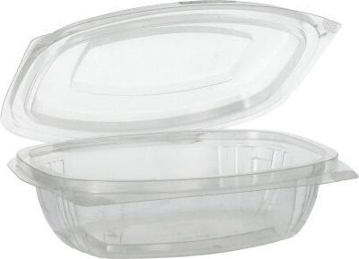 Actual product image Papstar Delicatessen and salad bowls with hinged lids "pure "l (50 x)