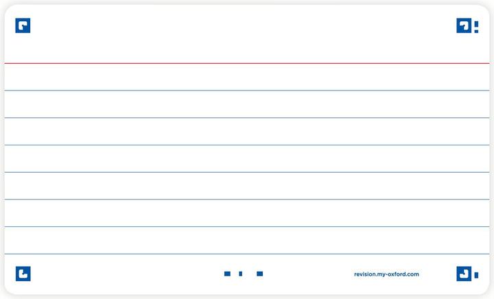 Produktbild Oxford Fiches bristol FLASH 2.0, A7, lign‚, blanc (A7, 250 g/m², 32 x)