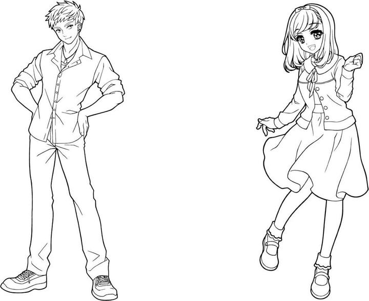Image du produit Livre de coloriage manga extra épais avec des autocollants pour être créatif et se détendre pour