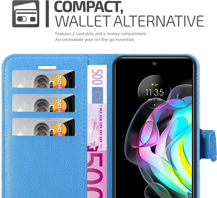Actual product image Cadorabo Book Stand Case for Motorola EDGE 20 (Motorola Edge 20)