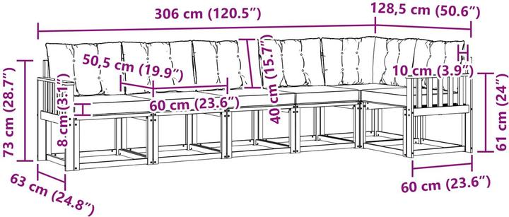 Produktbild vidaXL Outdoor-Sofa