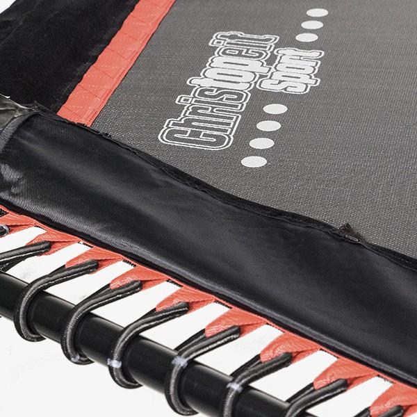 Produktbild Christopeit T200 Fitness Trampolin mit Haltegriff, schwarz/rot (138 cm)