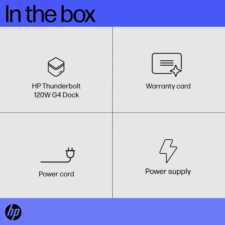 Produktbild HP Thunderbolt 120 W G4 Dock (Thunderbolt)