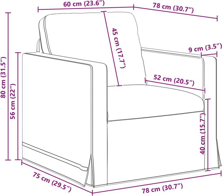 Produktbild vidaXL Sofa (Ecksofa)