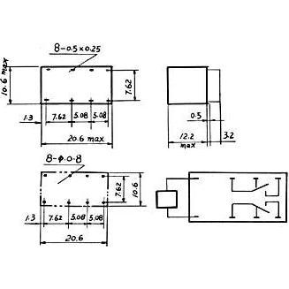 Velleman Dil Relay 6vdc 1a 2c (Jrc-19f(4078)2z), Relais