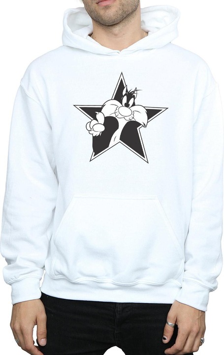 Image du produit Looney Tunes - Sweat à capuche SYLVESTER MONO STAR - Homme (XL)