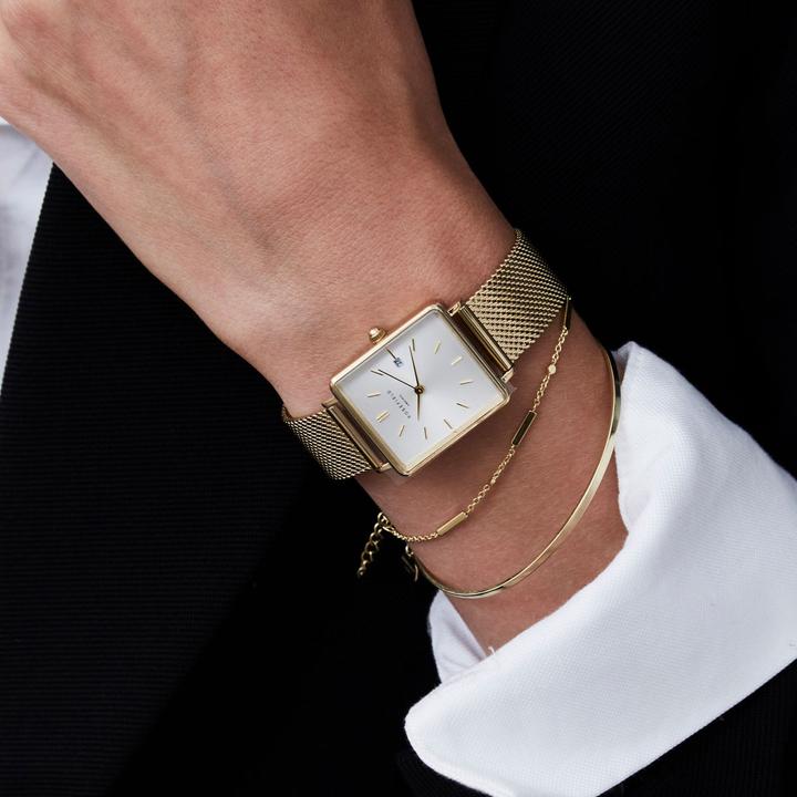Produktbild Rosefield The Boxy Mesh Gold (Analoguhr, 26 mm)