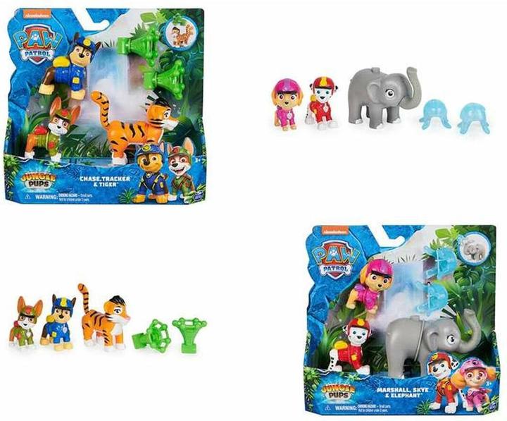 Produktbild Spin Master Paw Patrol: Jungle Pups Chase, Tracker & Tiger, Actionfiguren mit Geschoss, Kinderspielzeug für Jung