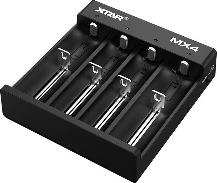Produktbild Ladegerät für Li-Ionen-/Ni-MH-Akkus XTAR MX4 (Ladegerät inkl. Akku)