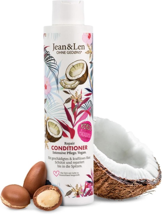 Image du produit Jean & Len Après-shampooing réparateur huile de coco et macadamia (300 ml)