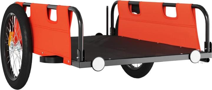 Immagine prodotto vidaXL Fahrradanhänger Orange Oxford-Gewebe und Eisen, Farbe