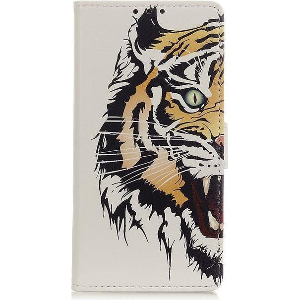 MU Style Leder Bookcover Image Series (Oneplus 8), Smartphone Hülle, Mehrfarbig