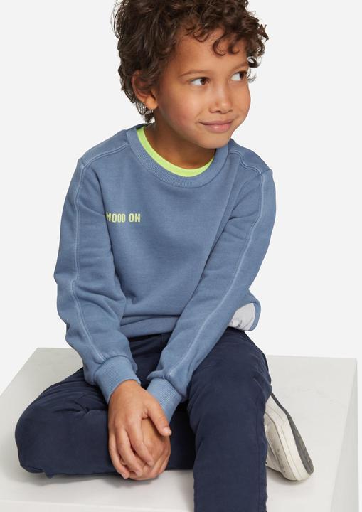 Produktbild s.Oliver Sweatshirt Sweatshirt mit Garment Dye und Frontprint (98)