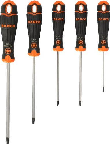 Produktbild Bahco BahcoFIT Schraubendreher-Satz für TORX-Schrauben mit 2-Komponenten-Griff - 5-teilig (TX)
