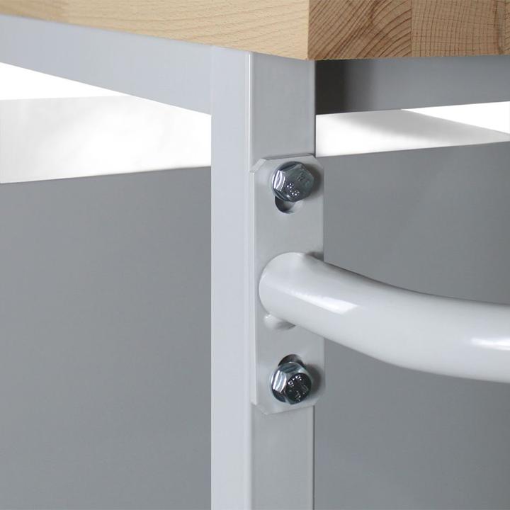 Actual product image ADB Mobile workbench with perforated wall (130 cm, 60 cm)