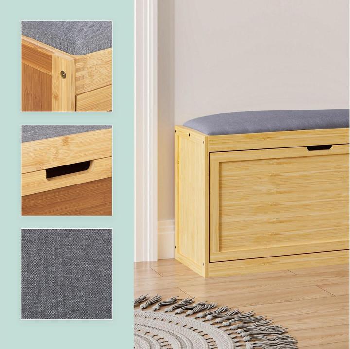 Produktbild Relaxdays Schuhbank (80 x 30 x 49 cm)