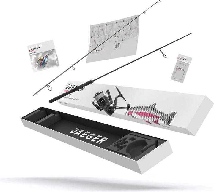 Jaeger Trout Go Kit - Combo De Démarrage Pour La Truite (Canne à lancer, 210 cm)