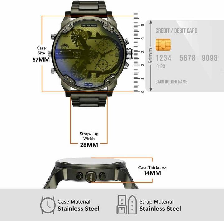 Actual product image Diesel Chronograph MR. DADDY 2.0 (Chronograph, 57 mm)
