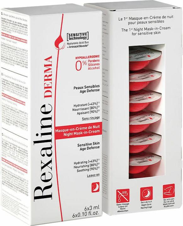 Actual product image Rexaline Derma Night Mask-in-Cream (3 ml)