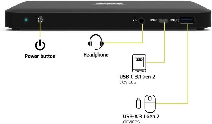 Produktbild Port Designs Docking Type C Office 3 X - Eu (USB-C, 9 Ports)