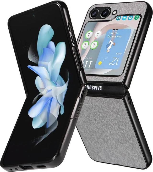 Image du produit Cover-Discount Galaxy Z Flip5 - Housse de protection hybride grise (Samsung Galaxy Z Flip5)